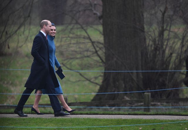 Royals attend church