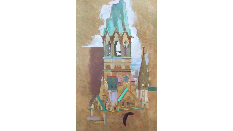 Painting of a church