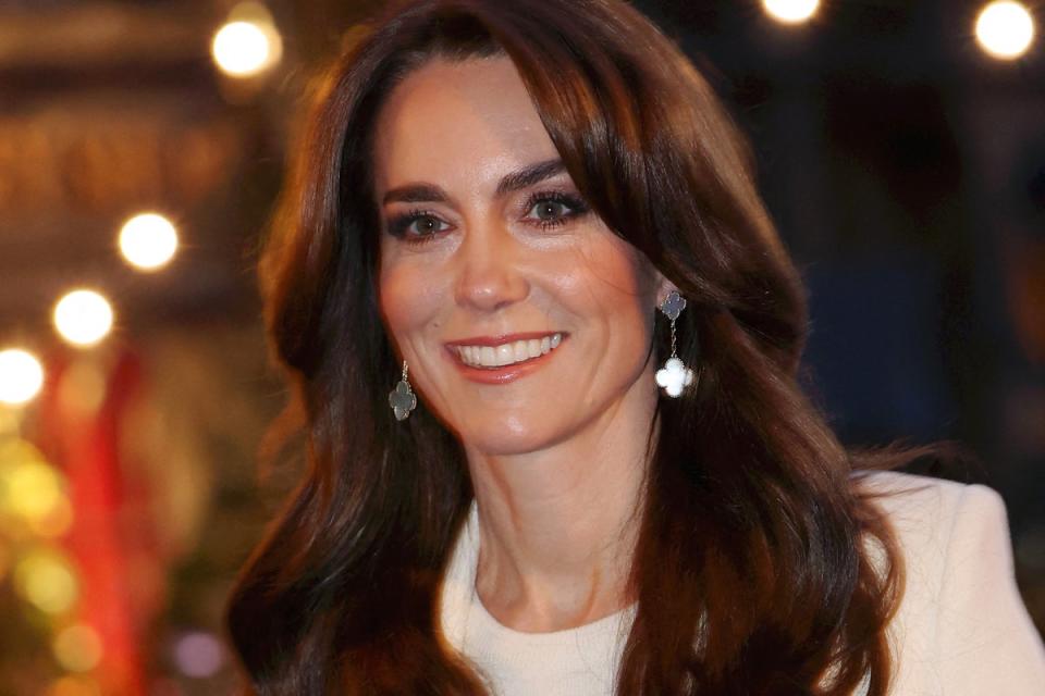 Kate Middleton has been both praised and criticised for reportedly working from her hospital bed following abdominal surgery (Getty Images)