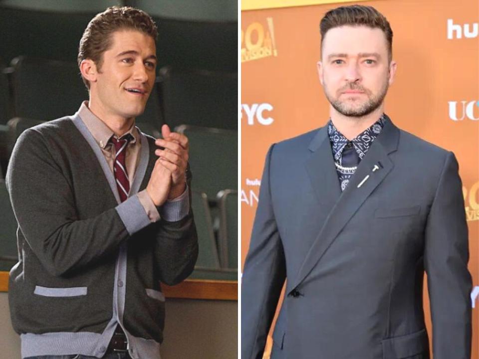 Glee Matthew Morrison and Justin Timberlake