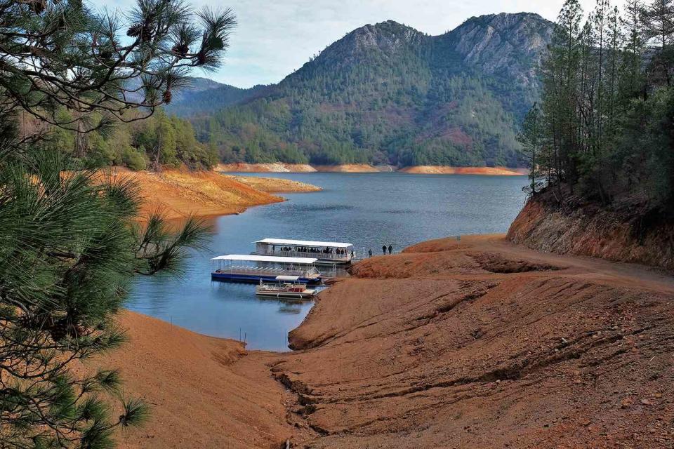 <p>Getty</p> Lake Shasta in California