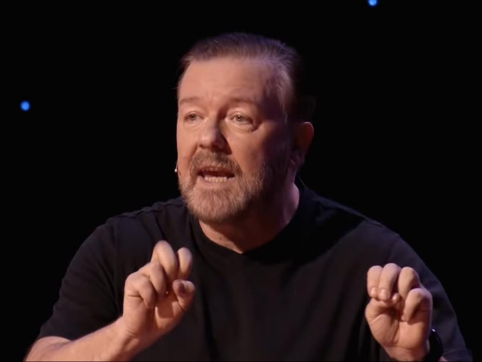 Ricky Gervais in ‘SuperNature' (Netflix)