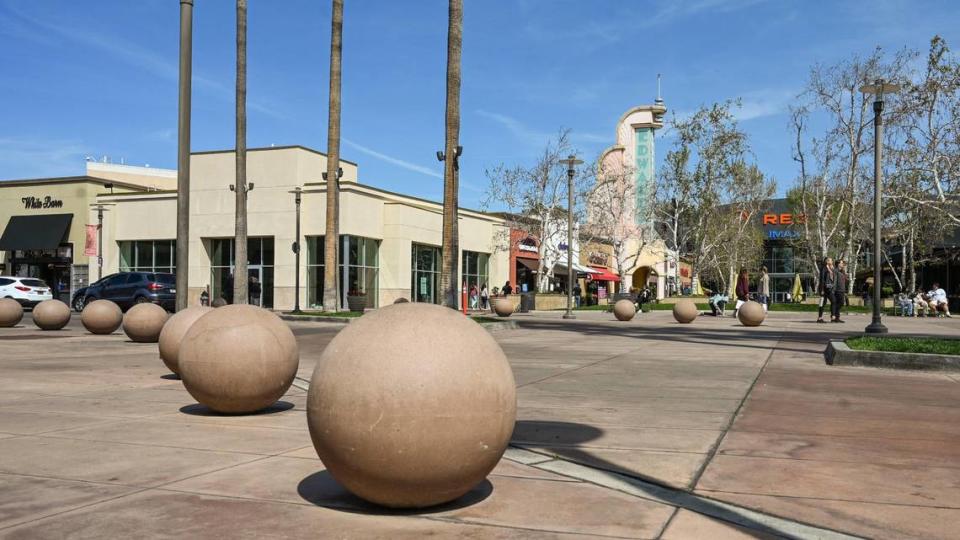 Several new shops will be coming to River Park shopping center in north Fresno while others will move spaces and the main plaza area will undergo a renovation. Photographed on Wednesday, April 5, 2023.