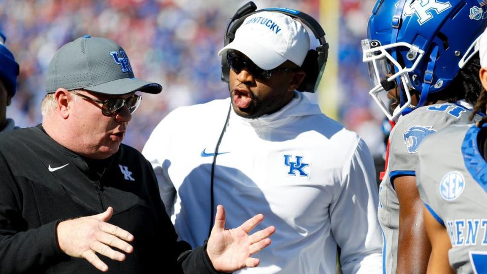 Defensive backs coach Chris Collins has become one of Kentucky’s top recruiters in recent years while coaching a position that featured two breakout players in 2023.