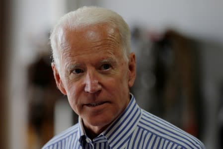 FILE PHOTO: Democratic 2020 U.S. presidential candidate Biden tours the Plymouth Area Renewable Energy Initiative in Plymouth