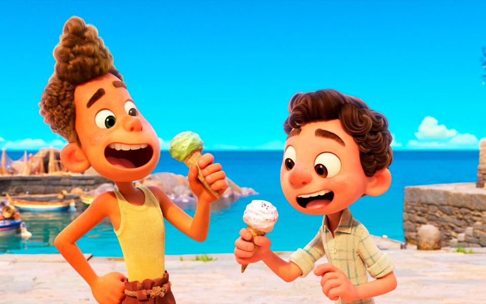 Alberto (voiced by Jack Dylan Grazer) and Luca (voiced by Jacob Tremblay) in the new Pixar film - Disney+