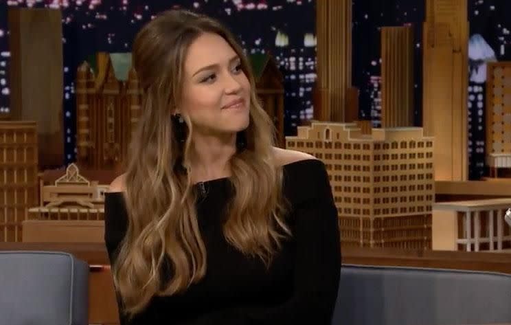Pregnant Jessica Alba has revealed the sex of her baby. Source: The Tonight Show Starring Jimmy Fallon