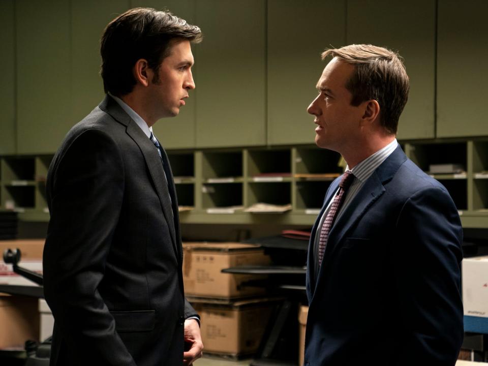 Greg and Tom in a standoff during season three.