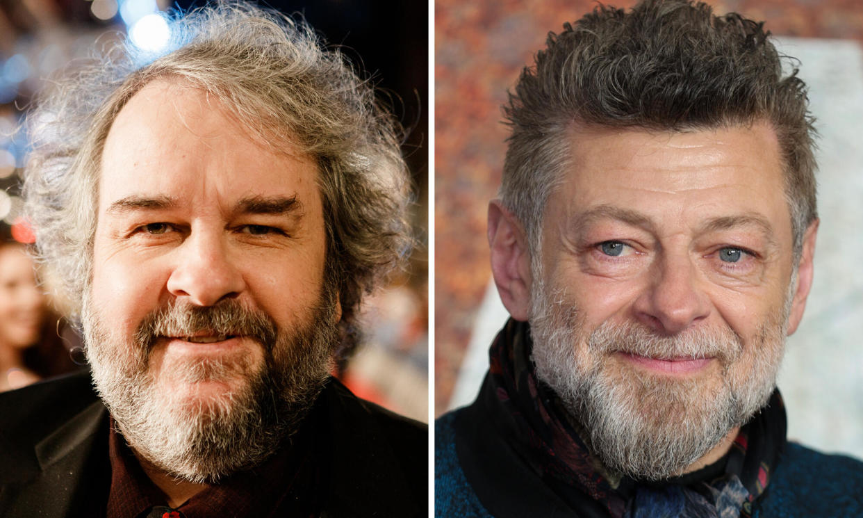 <span>‘Yessss’ … Peter Jackson and Andy Serkis.</span><span>Composite: Getty</span>
