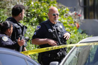 <p>Police officers are seen at Youtube headquarters following an active shooter situation in San Bruno, Calif., April 3, 2018. (Photo: Elijah Nouvelage/Reuters) </p>