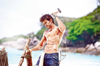 4. Hrithik Roshan : He surely has the best biceps along with the abs and maintains his muscles fabulously.