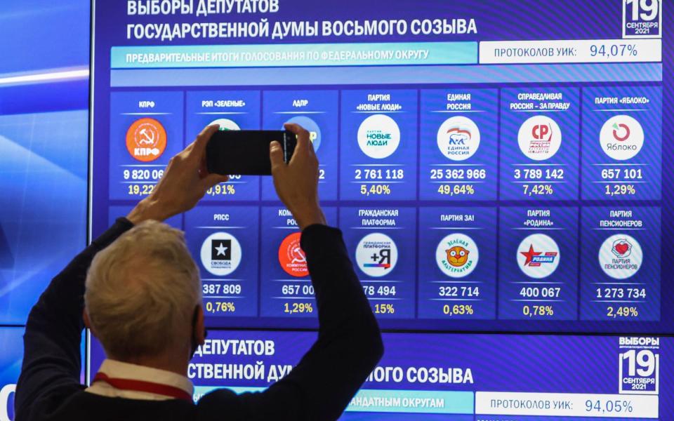 Electronic votes have been crucial in the result - YURI KOCHETKOV/EPA-EFE/Shutterstock