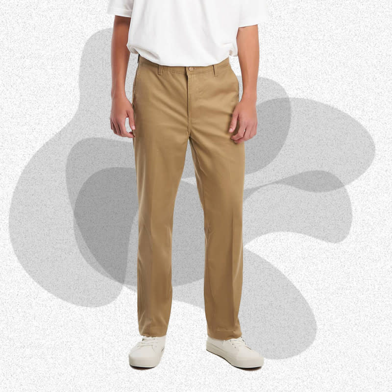 <p>Courtesy of Levi</p><p>Levi’s Xx Chino Straight Fit khakis deliver buttery softness and just the right amount of stretch, and they’re cut for a straight fit that's both forgiving and sleek. And don't worry about keeping them crisp — thanks to the "Sta-Prest" feature, they'll maintain a sharp, permanent crease.</p><p>[$90; <a href="https://go.skimresources.com?id=106246X1712071&xs=1&xcust=mj-bestkhakipantsmen-jzavaleta-0923-update&url=https%3A%2F%2Fwww.levi.com%2FUS%2Fen_US%2Fclothing%2Fmen%2Fpants%2Flevis-xx-chino-straight-fit-mens-pants%2Fp%2F396620014" rel="noopener" target="_blank" data-ylk="slk:levi.com;elm:context_link;itc:0;sec:content-canvas" class="link ">levi.com</a>]</p>