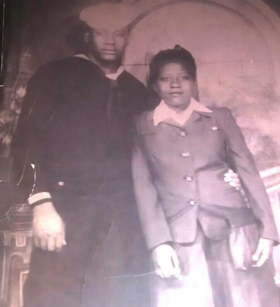 A U.S. Navy Officer, Henry Cooper served on former President John F. Kennedy’s PT-109 boat in World War II. He is pictured here with his wife.