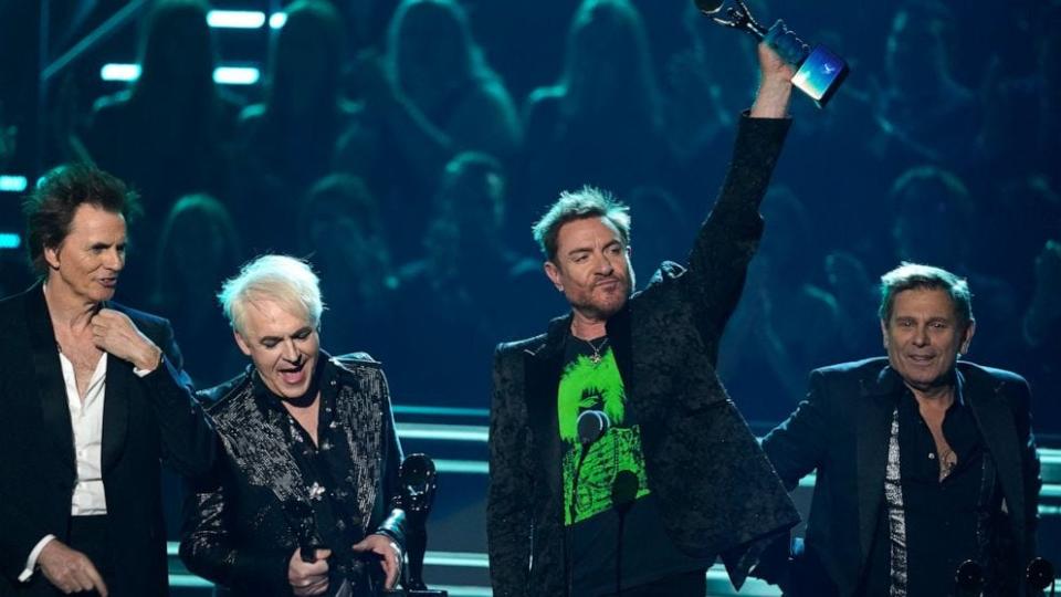 John Taylor, Nick Rhodes, Simon Le Bon and Roger Taylor of Duran Duran at last month's Rock & Roll Hall of Fame induction ceremony.