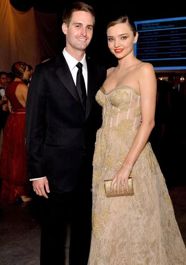 Miranda and Evan met at a Louis Vuitton dinner. Source: Getty