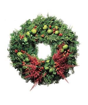 Red and green wreath