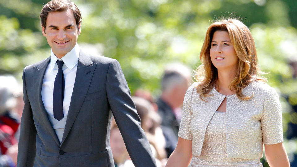 Roger and Mirka Federer, pictured here at the wedding of Pippa Middleton and James Matthews in 2017.