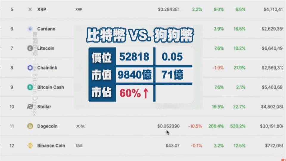 狗狗幣身價突暴漲 央行小編「恐一文不值」