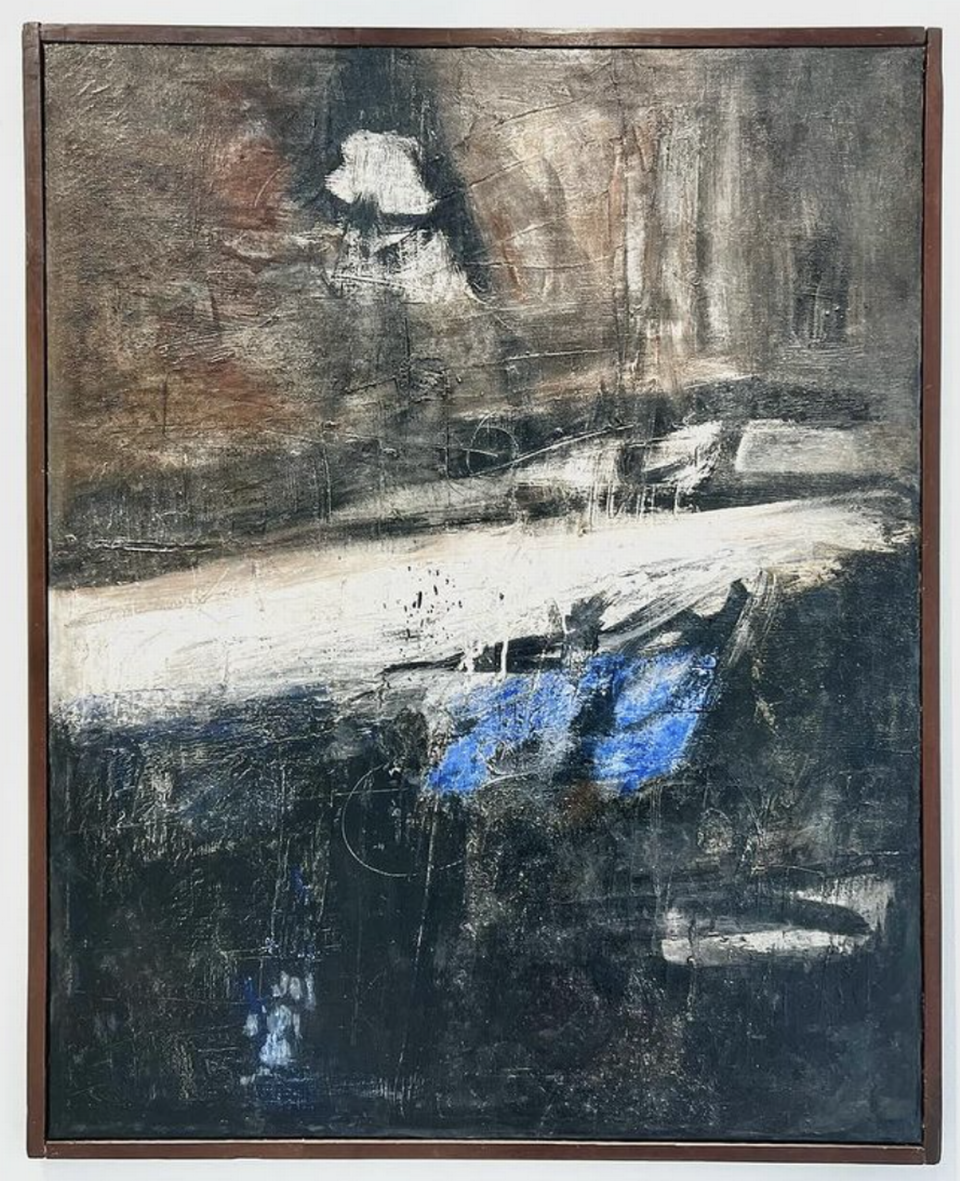 ‘Untitled’, 1959, Raúl Martínez (1927-1995), óleo sobre lienzo, 52 x 42 pulgadas. Foto Carlos Toledo/Cortesía Pan American Art Projects Miami
