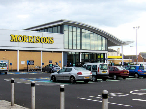 The Morrison's in Byker, Newcastle, from where the thief made off with the trees (Twitter)