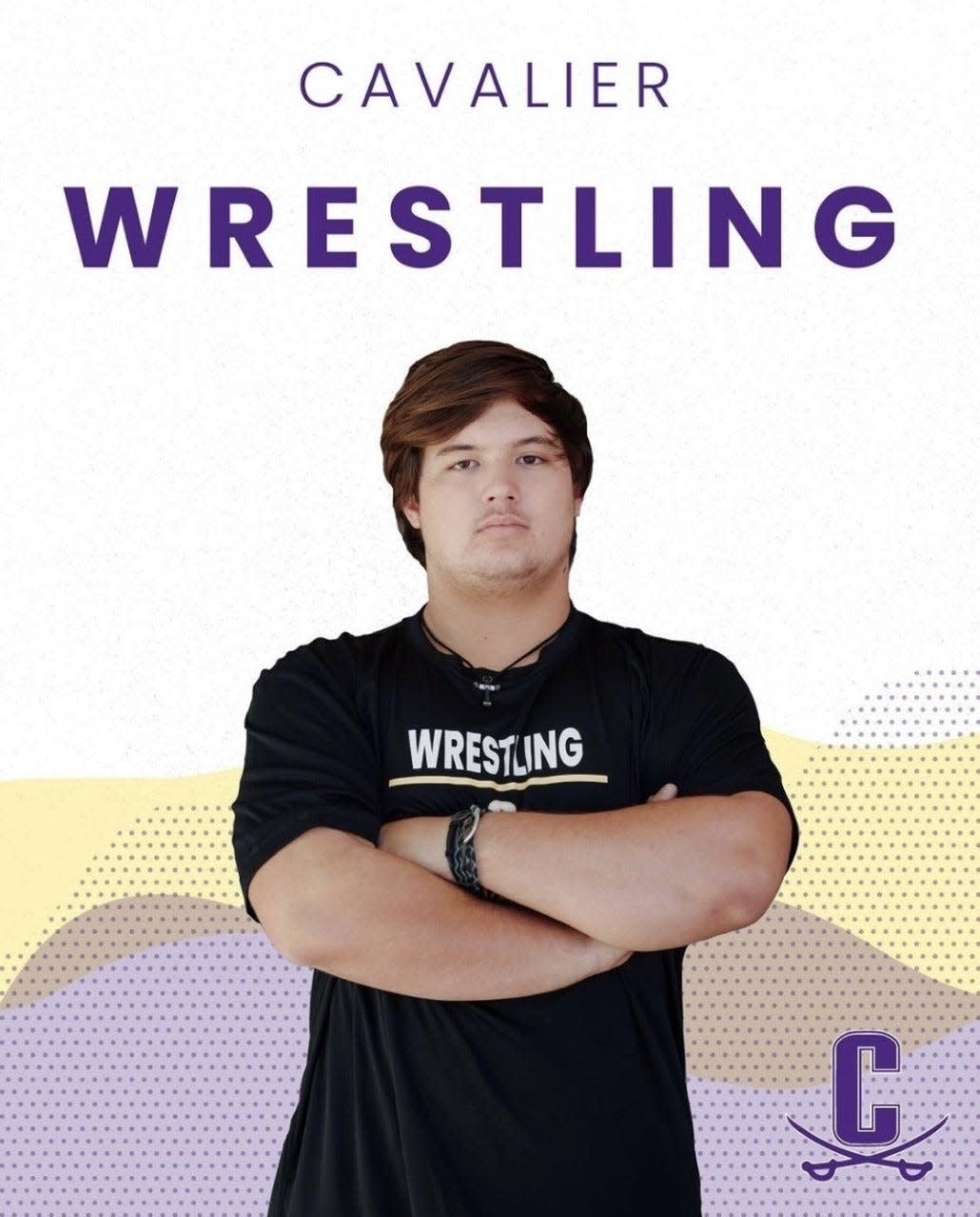 Chipper Creager of the Calvary Day wrestling team.
