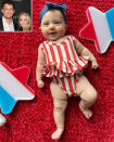 <p>Baby, you're a firework! <a href="https://people.com/parents/brittany-matthews-patrick-mahomes-daughter-first-fourth-of-july/" rel="nofollow noopener" target="_blank" data-ylk="slk:Sterling was the cutest;elm:context_link;itc:0;sec:content-canvas" class="link ">Sterling was the cutest</a> in her Fourth of July ensemble, shared in a series of pics by Matthews. </p>