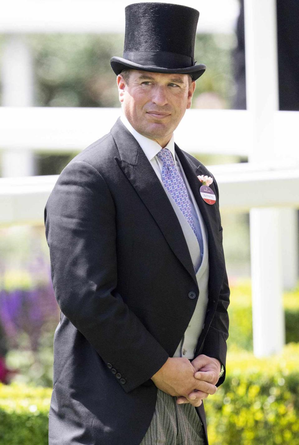 Peter Phillips attends the fourth day of Royal Ascot at Ascot Racecourse