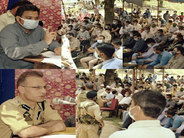 Anantnag administration organises public Darbars at Marhama and Sirhama of Bijbehara constituency. (Photo/ANI)