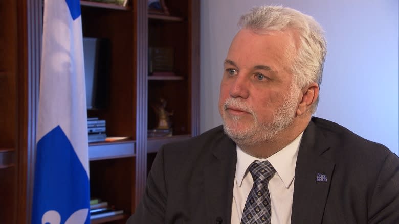 Philippe Couillard talks debunked mosque report, learning lessons from Valérie Plante