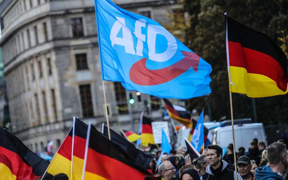 AfD leads a protest against the cost of living