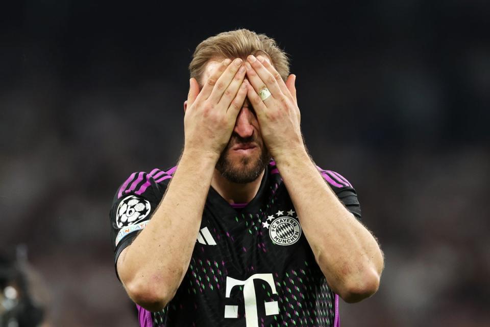 Harry Kane was taken off with Bayern minutes from Wembley - instead Real Madrid came from behind to win  (Getty Images)