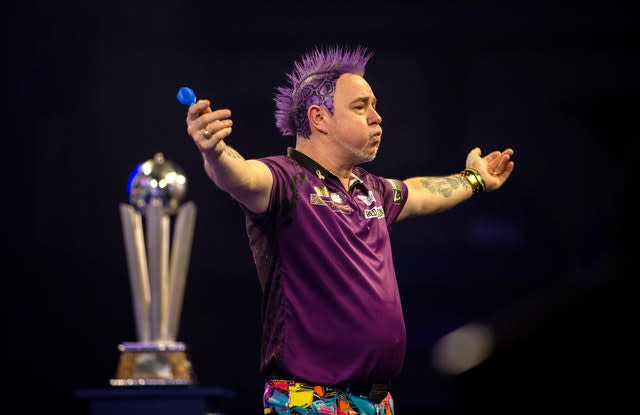 Peter Wright won the .PDC World Championship in January (Steven Paston/PA).