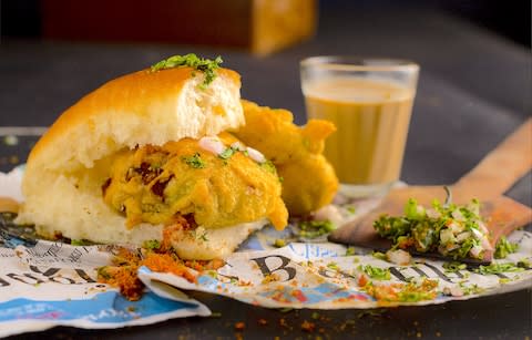 Vada Pav in Mumbai - Credit: getty