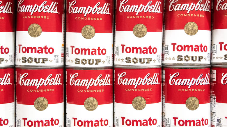 Campbell's tomato soup cans