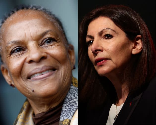 Christiane Taubira et Anne Hidalgo, toutes deux candidates de gauche à la présidentielle 2022. (Photo: Reuters/Huffpost)