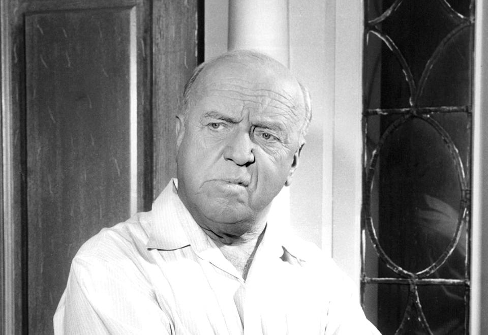 <span><span>William Frawley as Michael 'Bub' O'Casey in the TV sitcom '<em>My Three Sons</em>, circa 1963 </span><br><span>Silver Screen Collection/Getty Images</span></span>