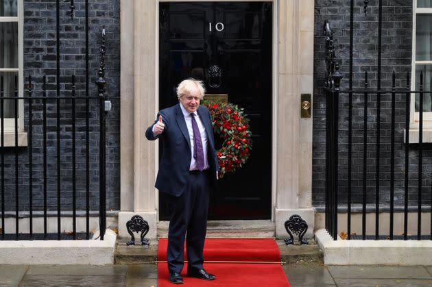 Boris Johnson outside 10 Downing Street last week.  (Photo: Leon Neal via Getty Images)