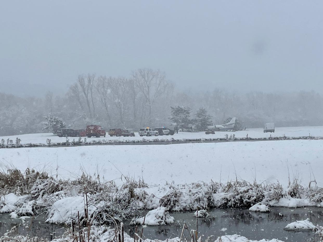 A twin-engine plane crashed onto the Western Lakes Golf Club course on Nov. 15.