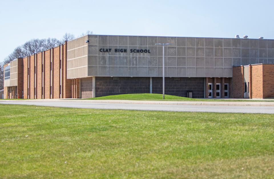 Clay High School on Tuesday, April 12, 2022, in South Bend. 