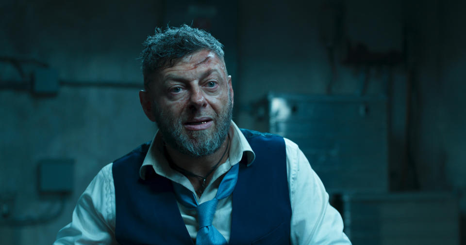 Andy Serkis as Ulysses Klaue in <i>Black Panther</i>. (Photo: Marvel Studios)