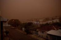 <p>Tempête de sable dans les villes de Franca et Ribeirão Preto, au Brésil, le 26 septembre 2021.</p>