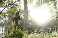 In bronzo e con il volto di Daniel Radcliffe, la statua del mago più famoso al mondo è stata rivelata a Leicester Square, una delle piazze più note e centrali della capitale britannica (Photo by Karwai Tang/WireImage)