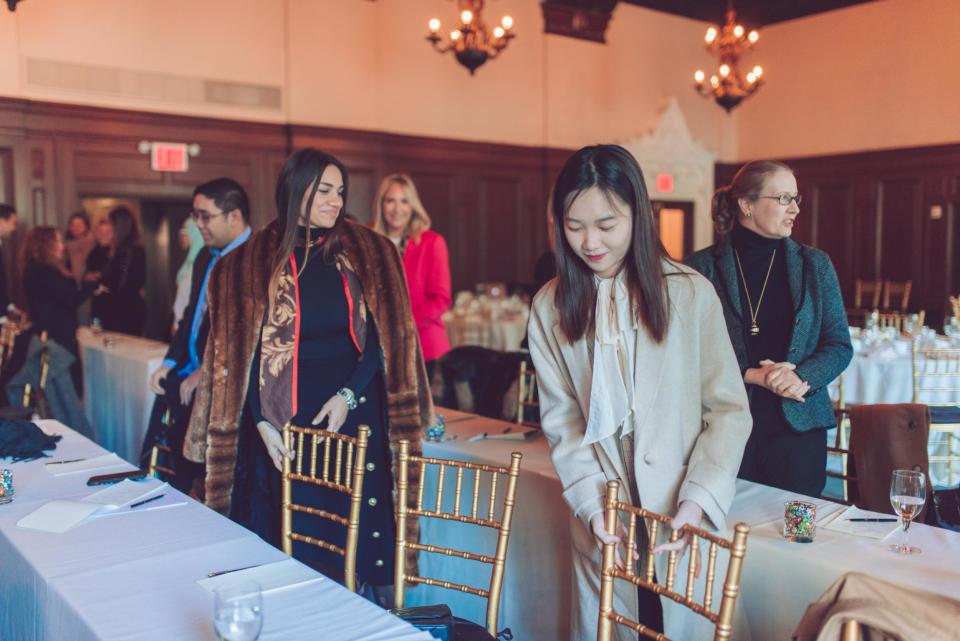 Students at Myka Meier's Etiquette Class (Sara Feigin)