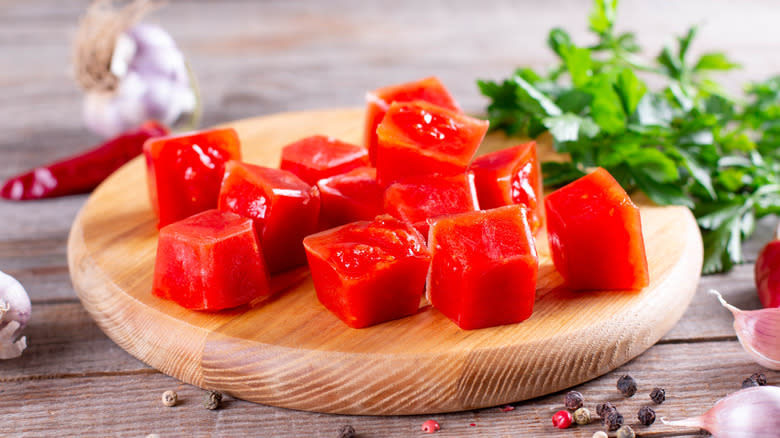 tomato juice ice cubes