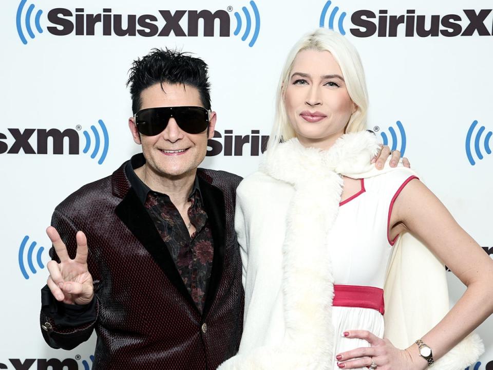 Corey Feldman and Courtney Anne Mitchell pictured in January 2023 (Getty Images)