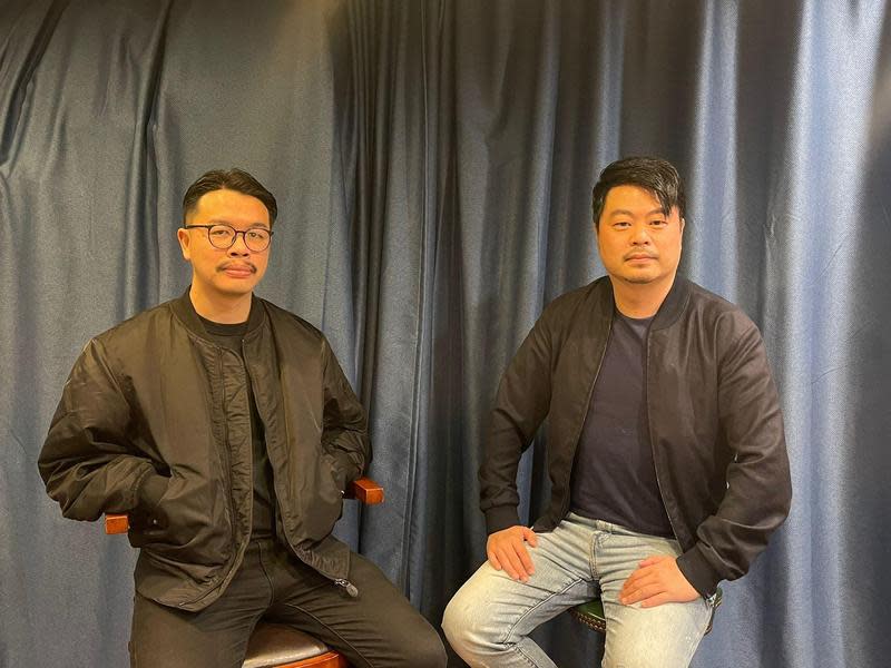 翁子光（右）監製、何爵天（左）執導的電影《正義迴廊》在香港叫好又叫座。（甲上提供）