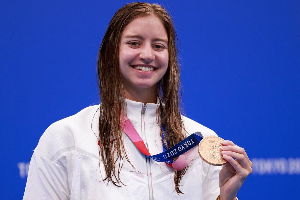 <p>Biography: 19 years old</p> <p>Event: Women's 200m individual medley (swimming)</p> <p>Quote: "It's just so exciting to see all of our friends come together and be just so excited for [Alex Walsh and me]. I just love it, it's a great feeling."</p>