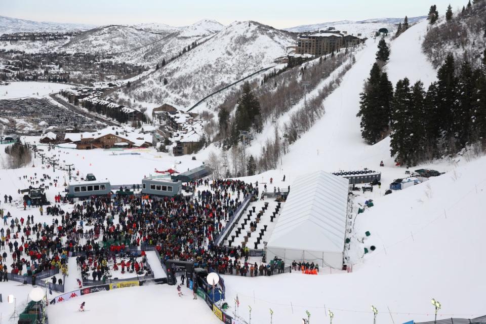 A general view during the Dual Moguls Preliminary Rounds on day three of the Intermountain Healthcare Freestyle International Ski World Cup at Deer Valley Resort on February 04, 2023 in Park City, Utah (Getty Images)