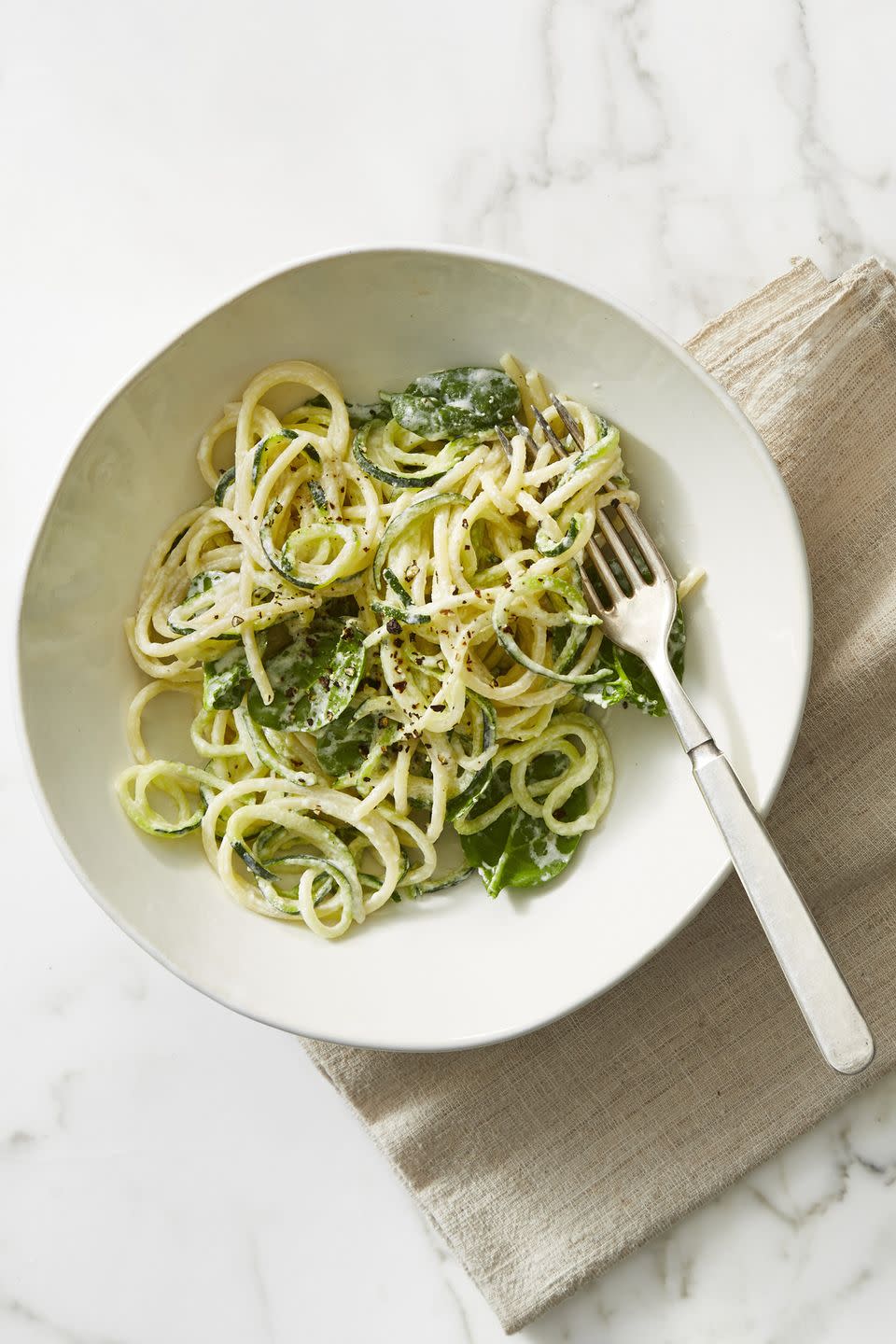 Creamy Spaghetti and Zoodles